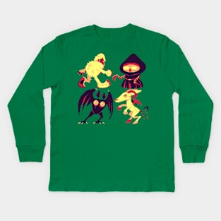 Pixel Cryptids Kids Long Sleeve T-Shirt